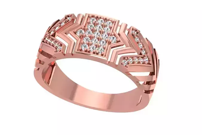 Mens Ring 3dm STL OBJ FBX Renders Details