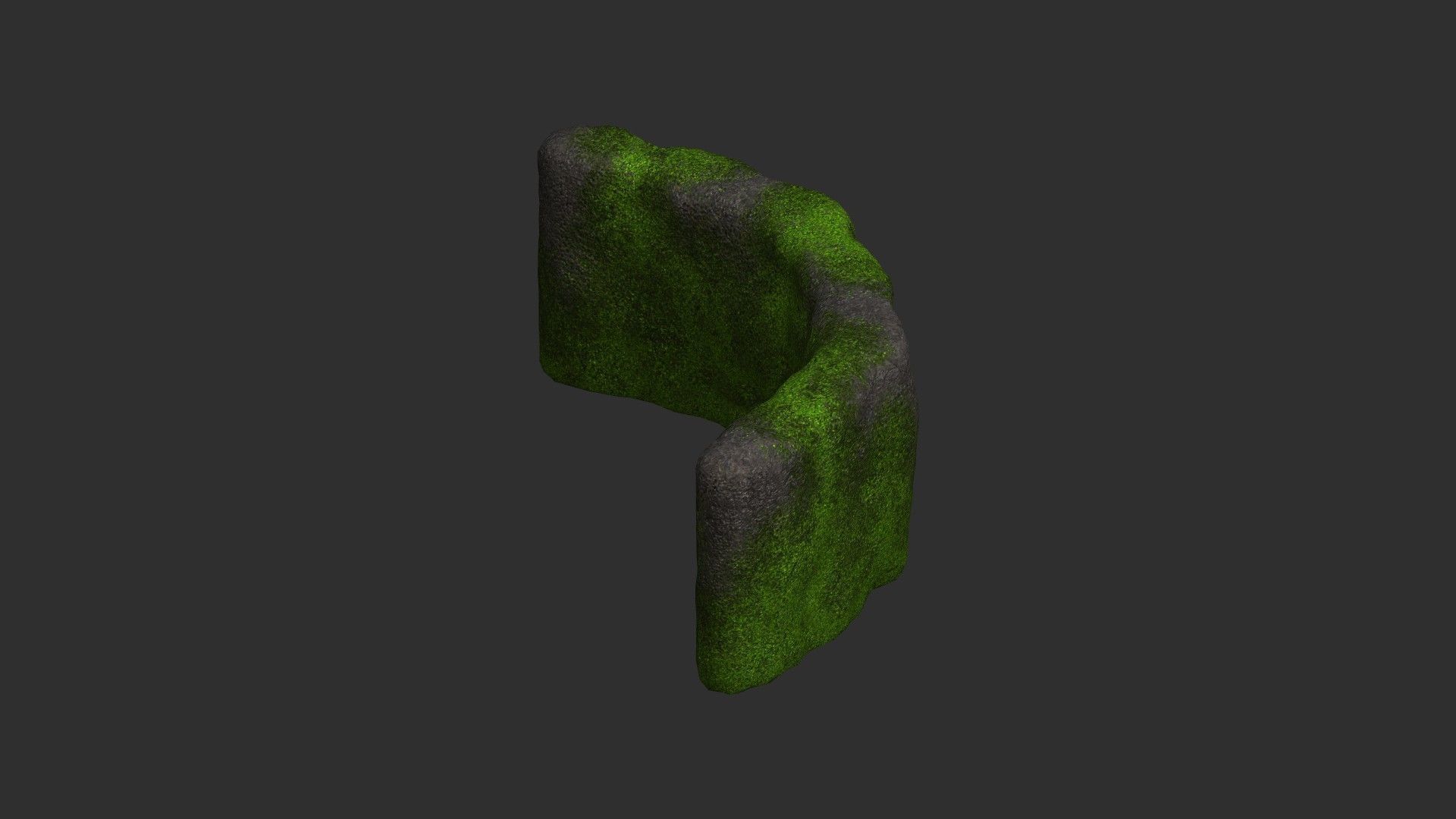 Cave Walls 2 - Moss 2 Low-poly 3D model_10
