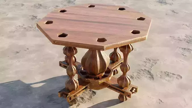 PBR Gothic style Table 