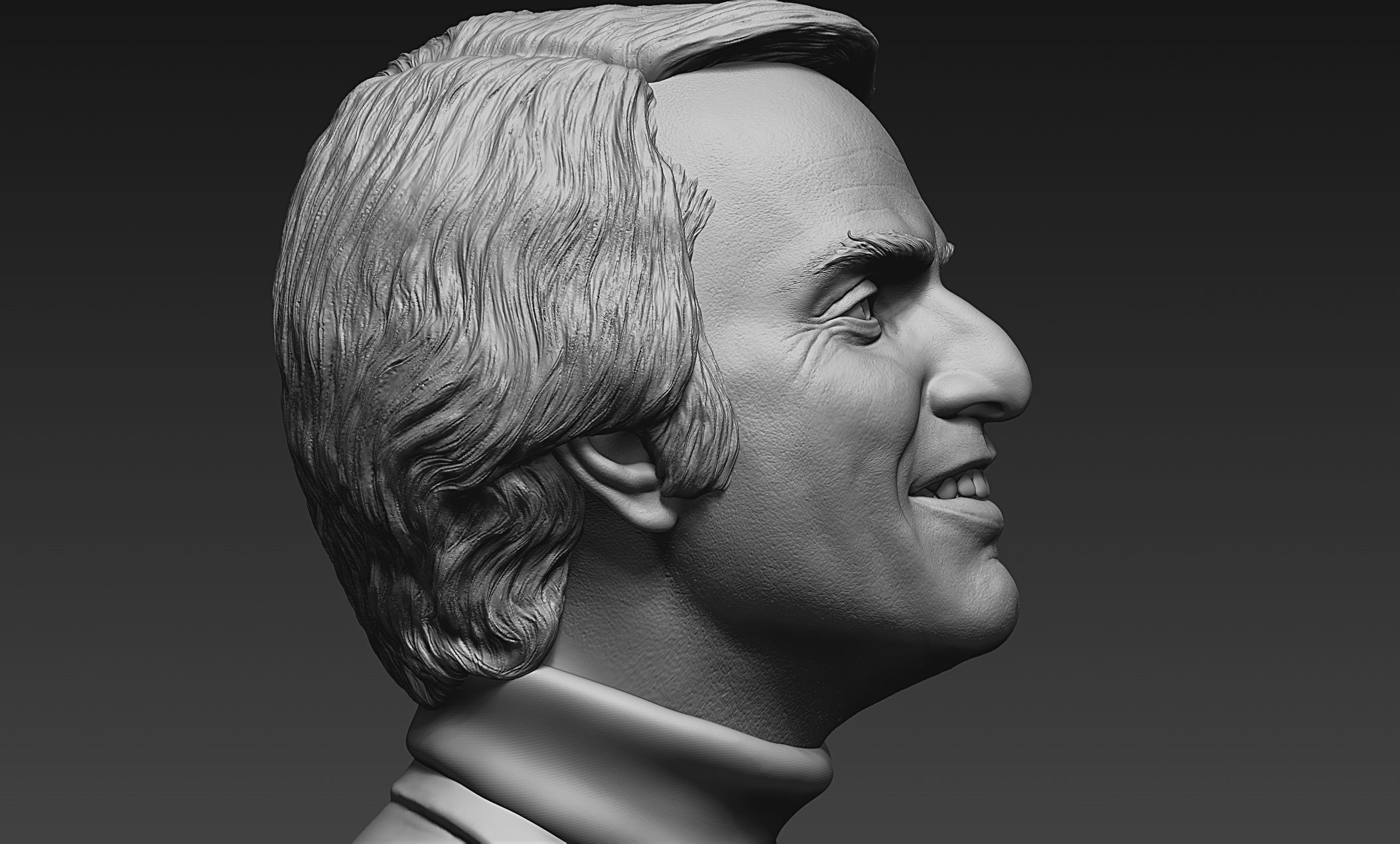 Carl Sagan Bust 3D print model_6