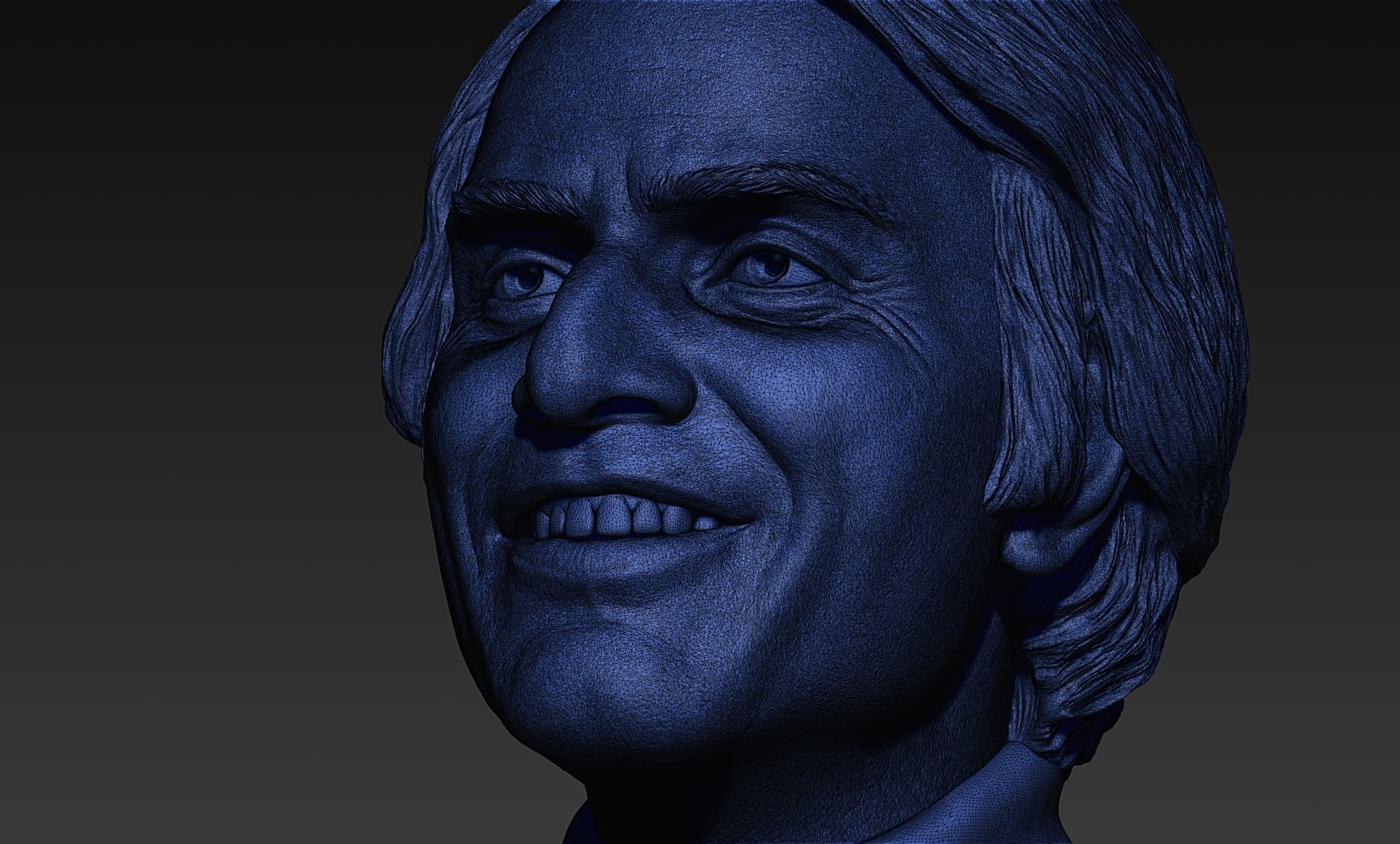 Carl Sagan Bust 3D print model_7