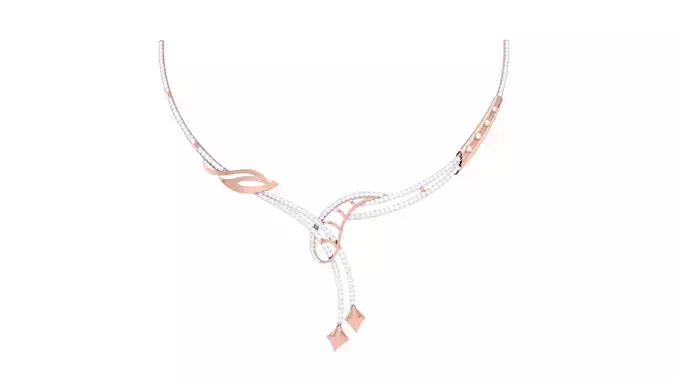 Women Necklace 3dm STL OBJ FBX Renders Details