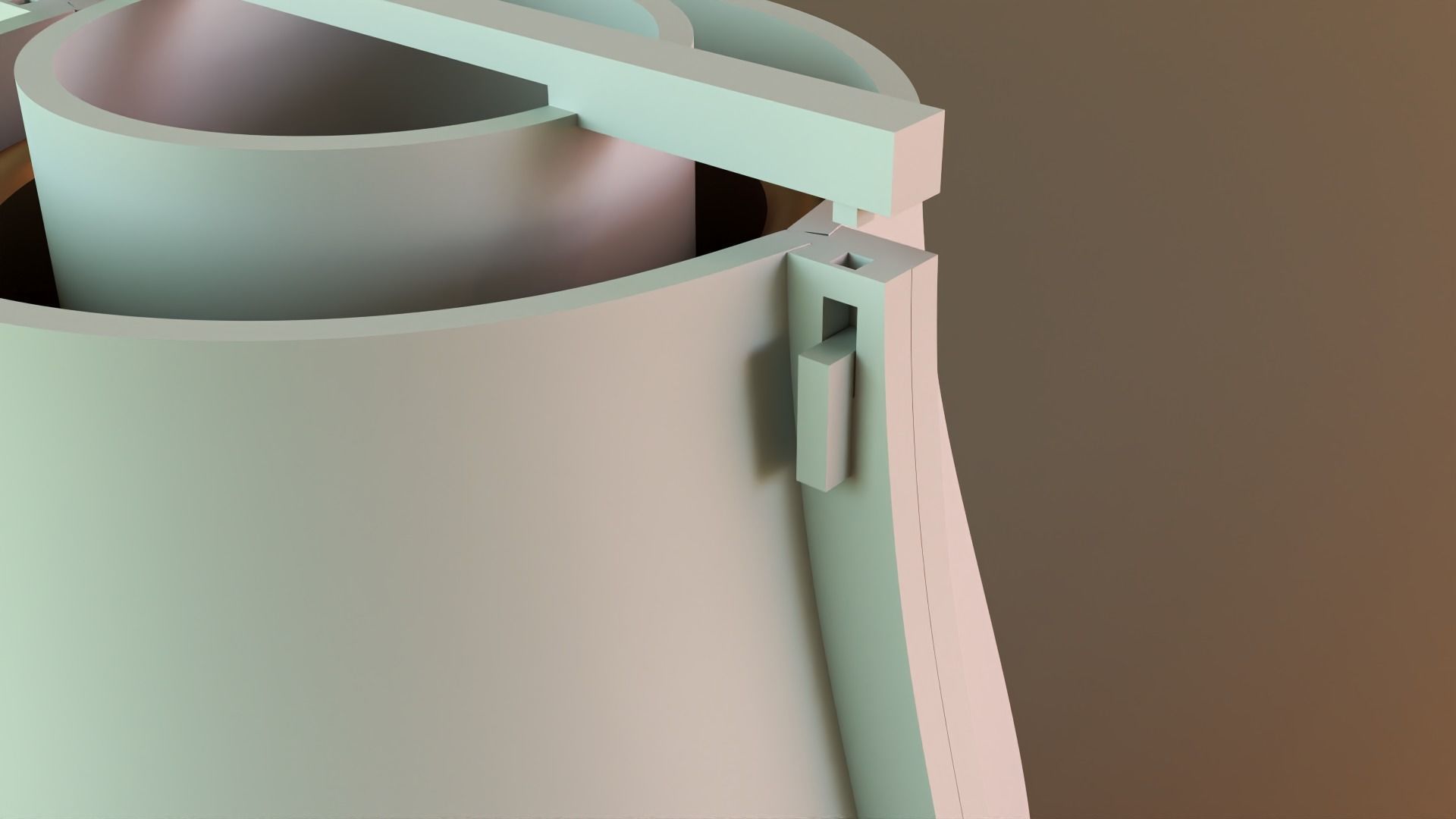 Modern Vase with outer 3D print model_1