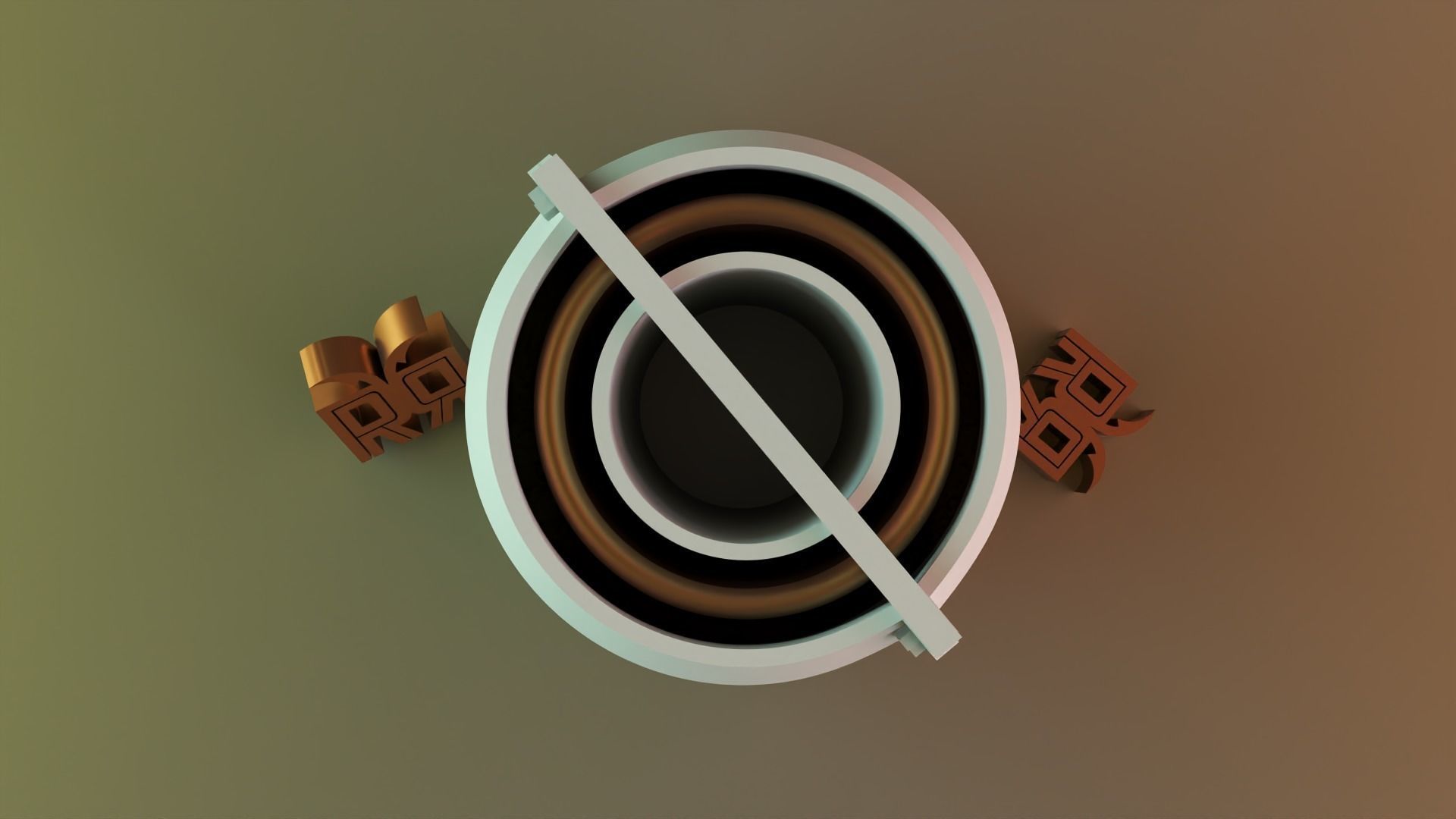 Modern Vase with outer 3D print model_2