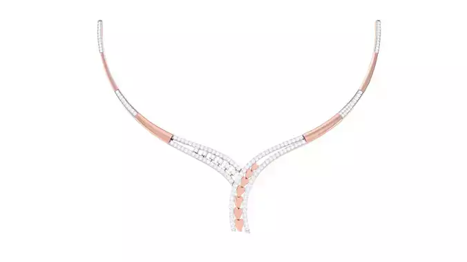 Women Necklace 3dm STL OBJ FBX Renders Details