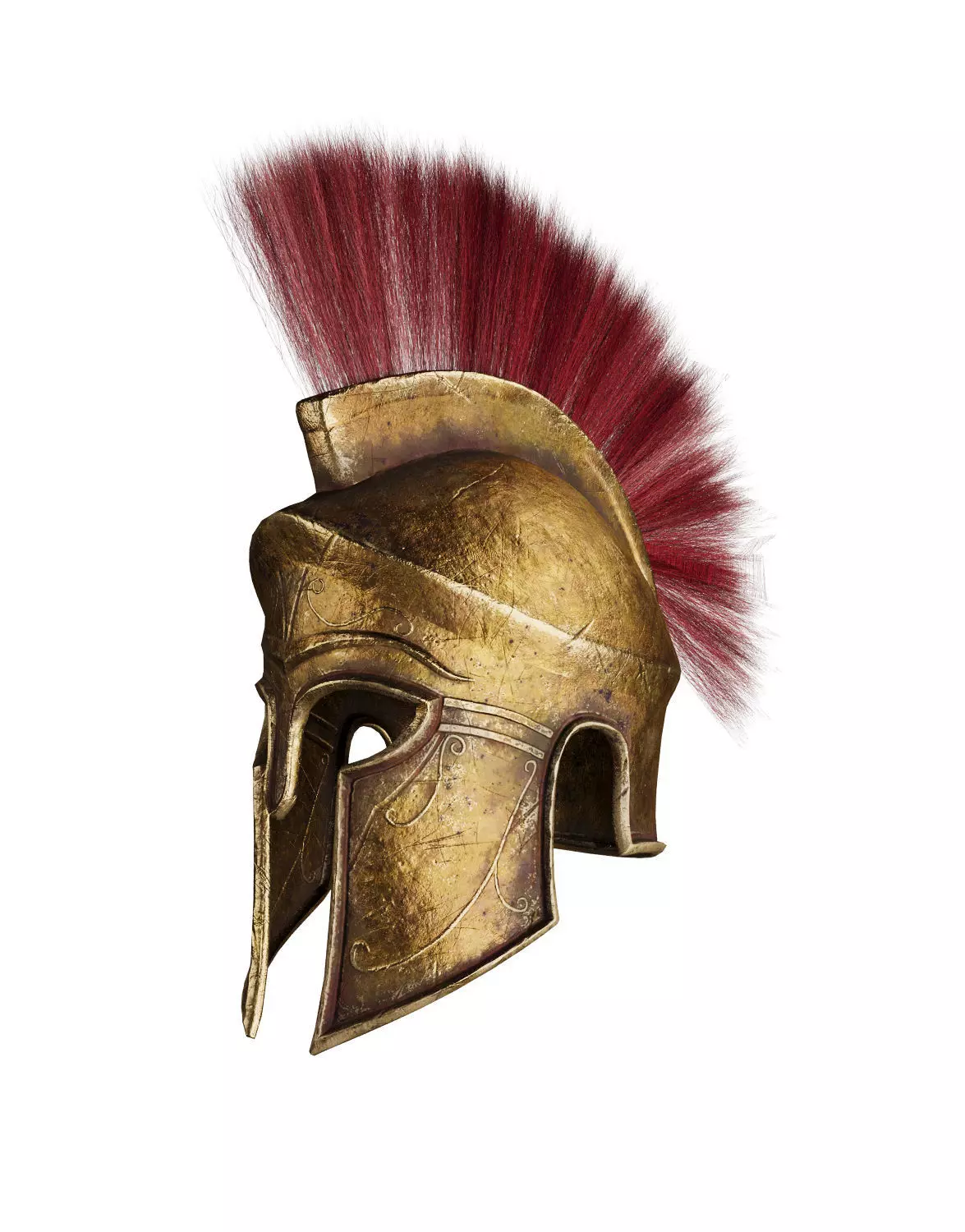 Spartan Helmet 3D Model Low-poly 3D model