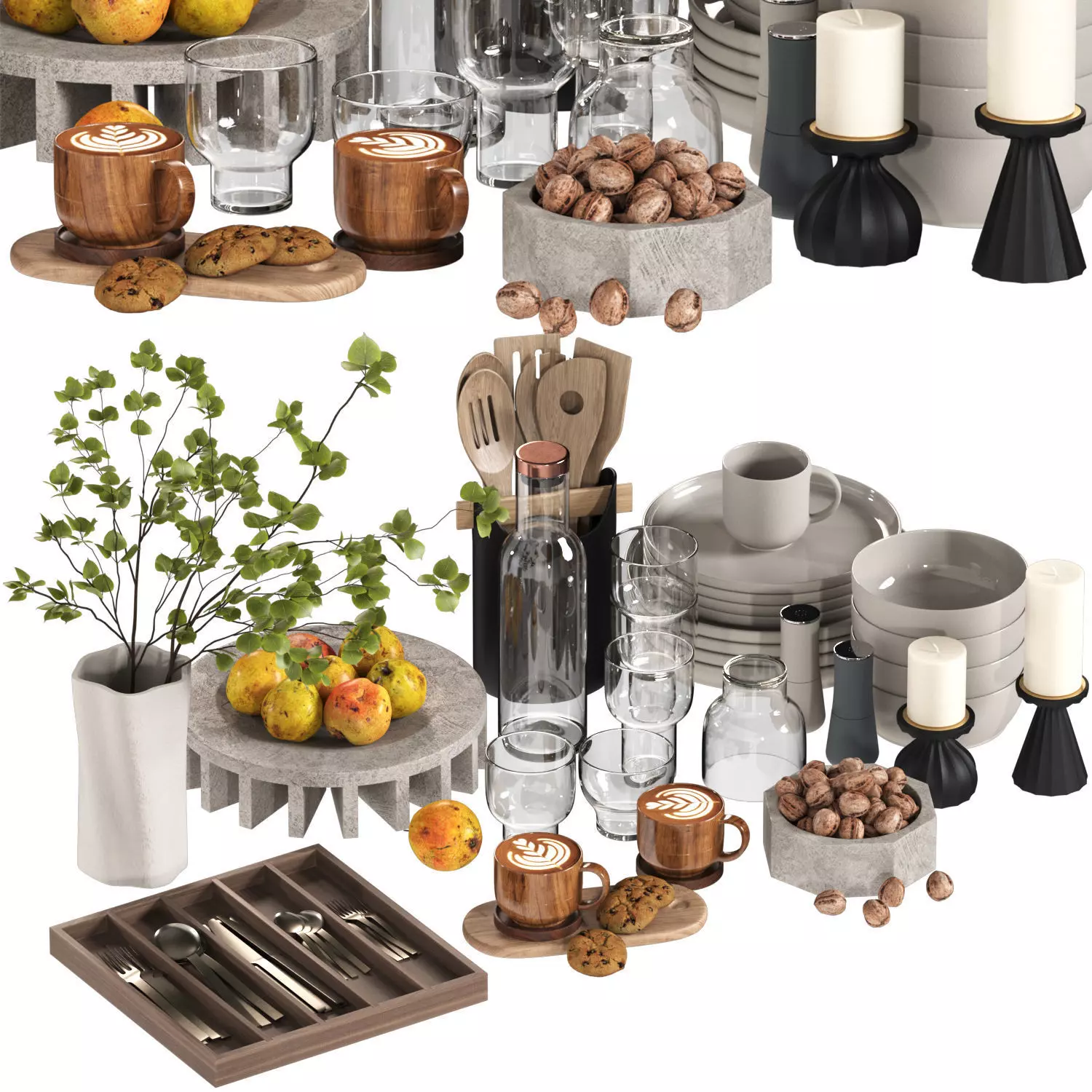 Table set 02 3D model_0