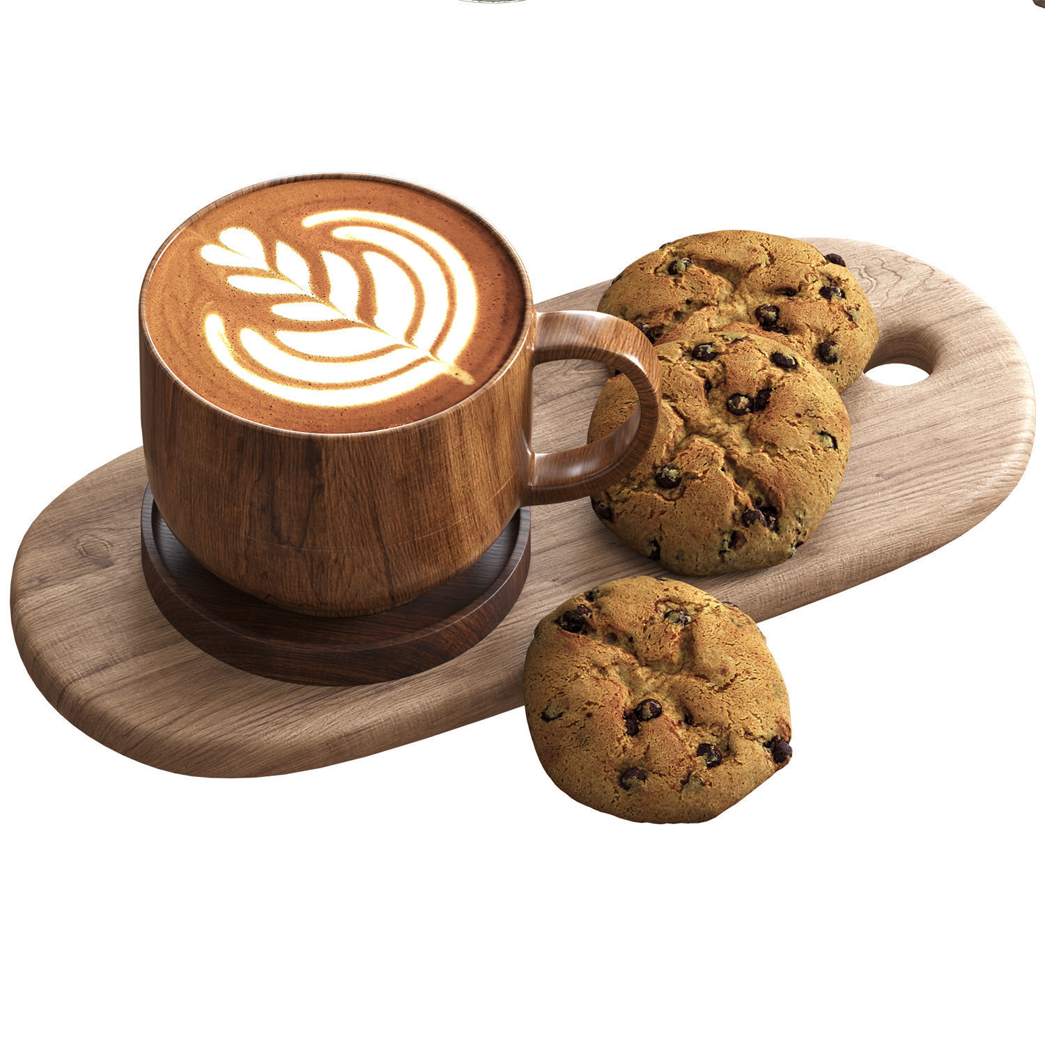 Table set 02 3D model_5