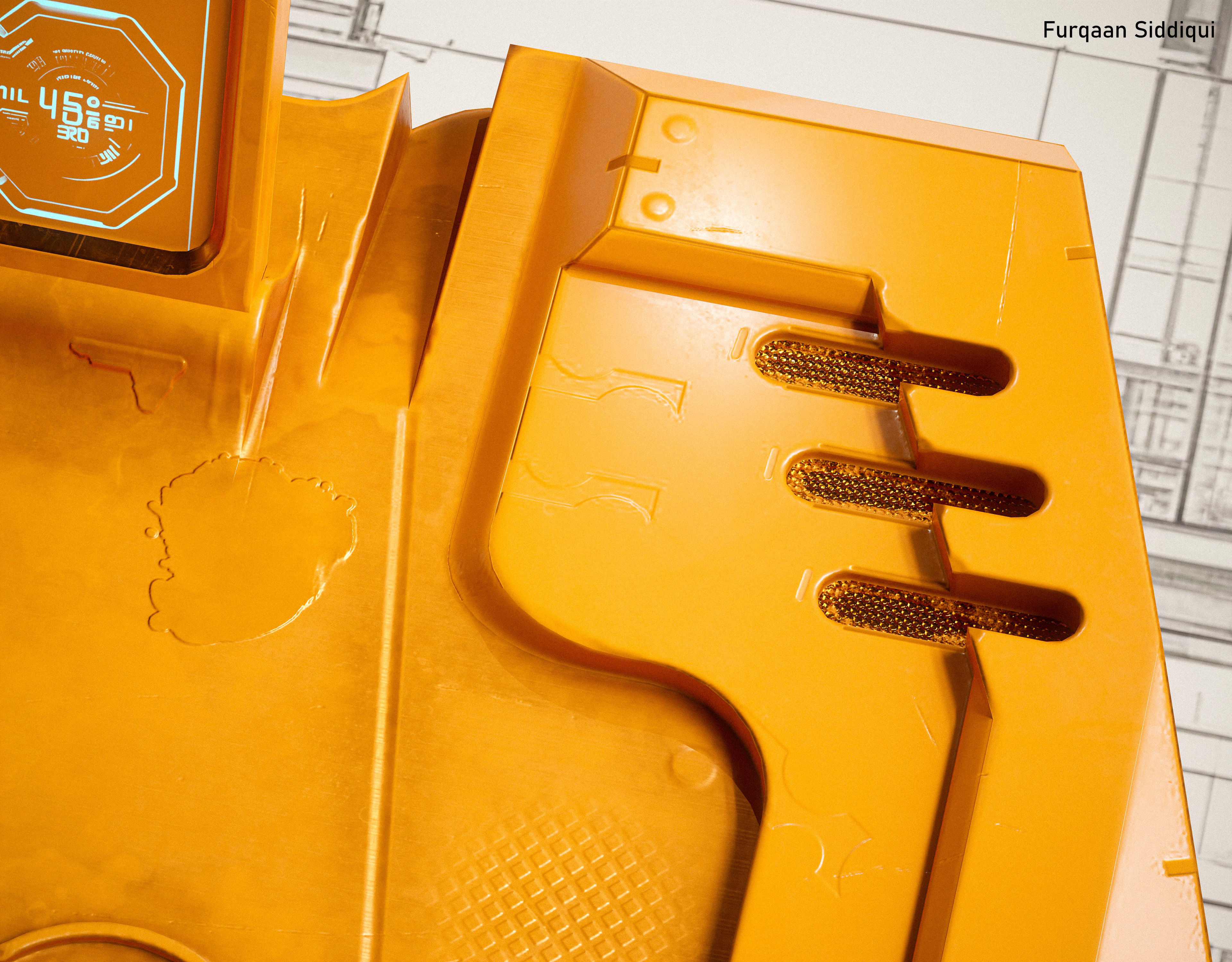 Sci-fi Stylized Table V1 PBR Low-poly 3D model_14