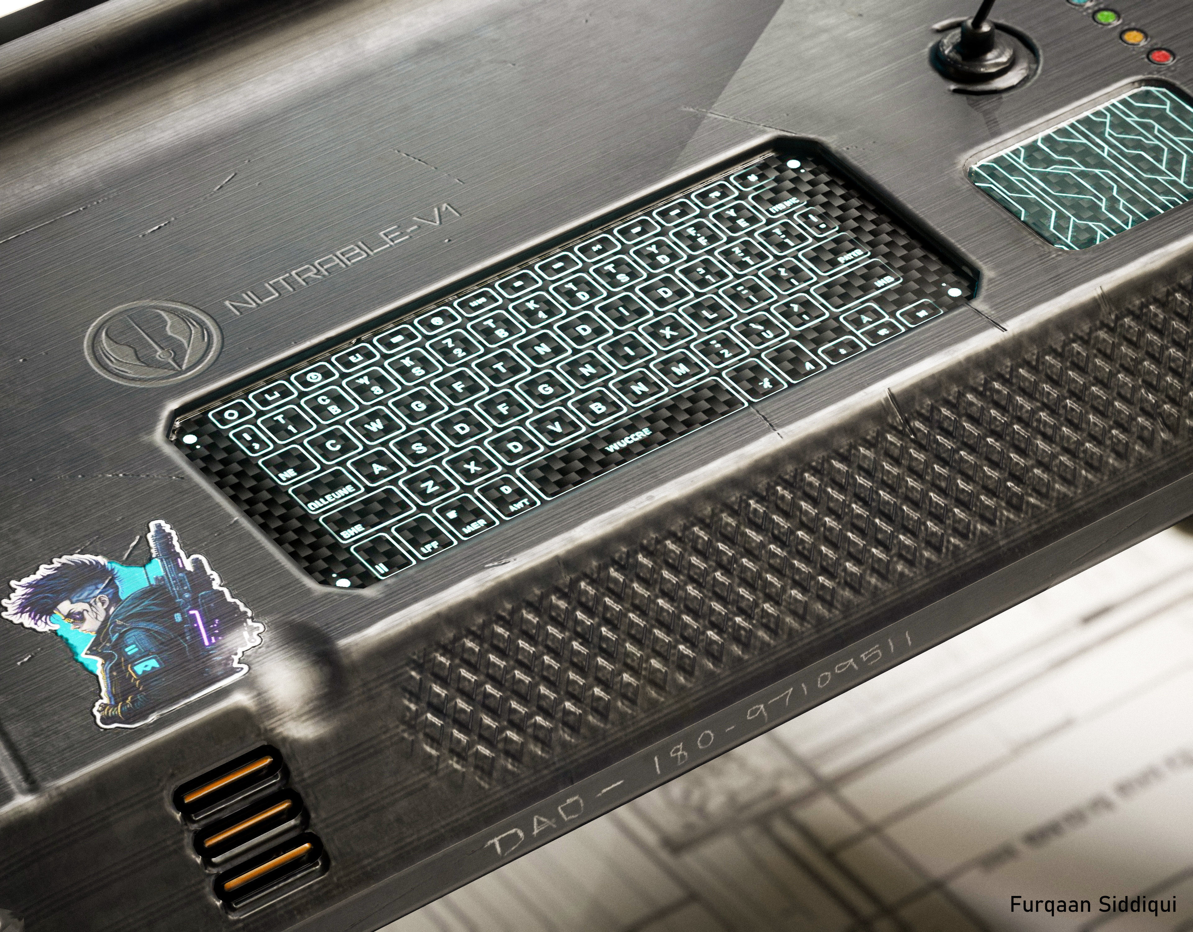 Sci-fi Stylized Table V1 PBR Low-poly 3D model_9