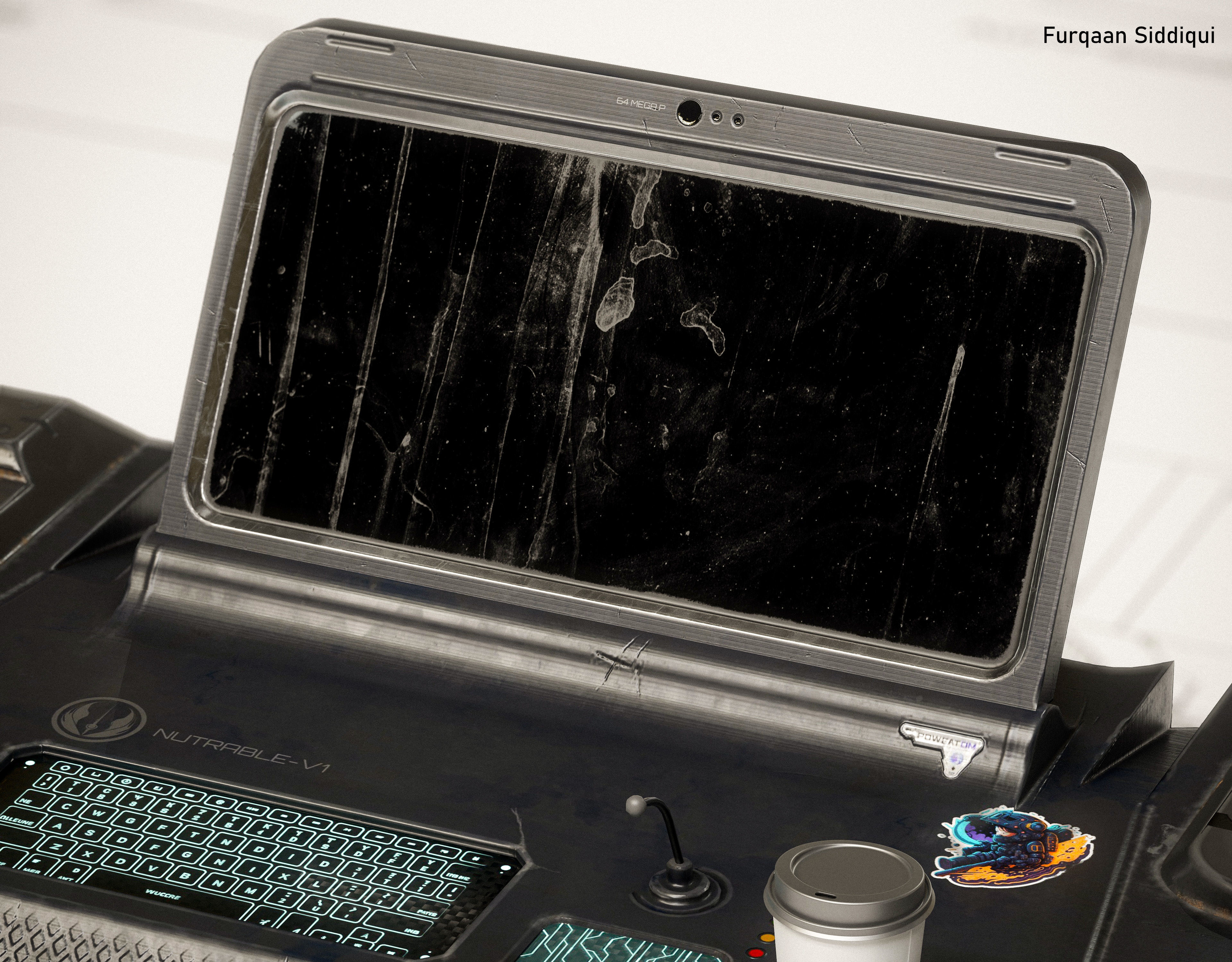 Sci-fi Stylized Table V1 PBR Low-poly 3D model_7