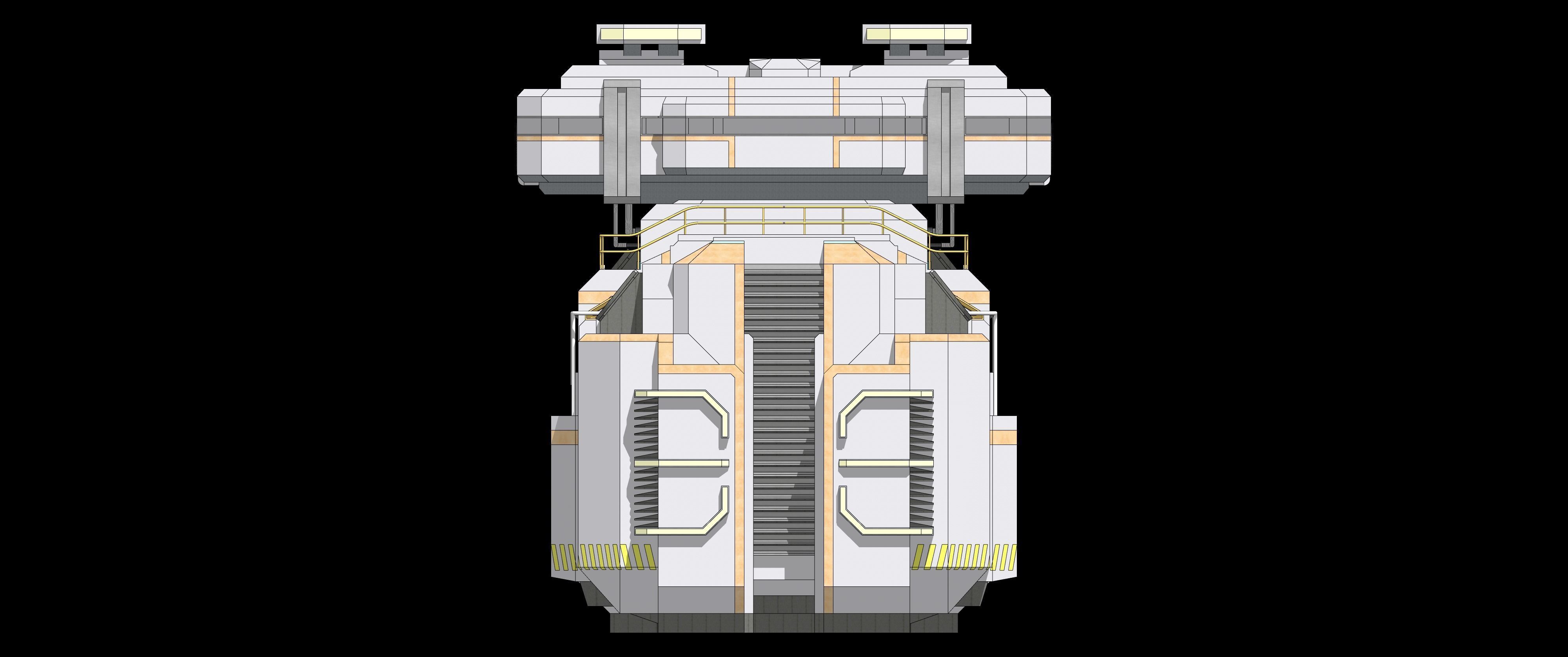 Sci-fi Cargo Airship 002 3D model_20