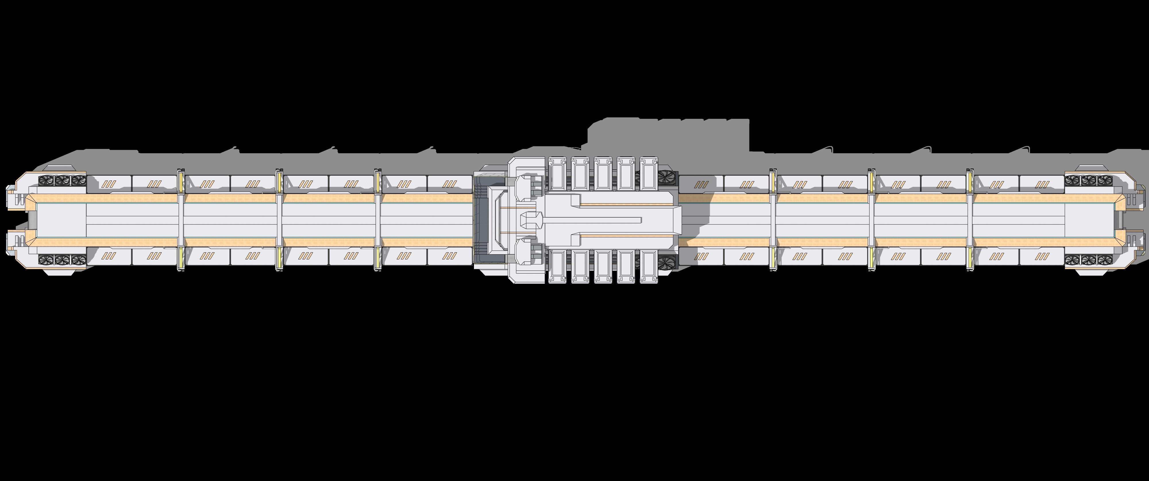 Sci-fi Cargo Airship 002 3D model_21
