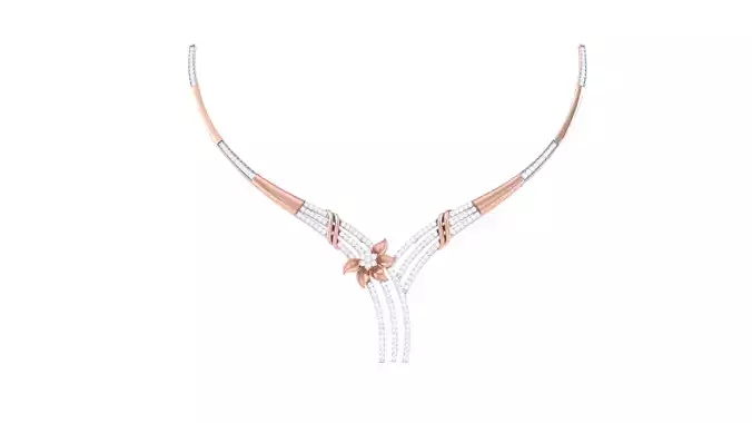 Women Necklace 3dm STL OBJ FBX Renders Details