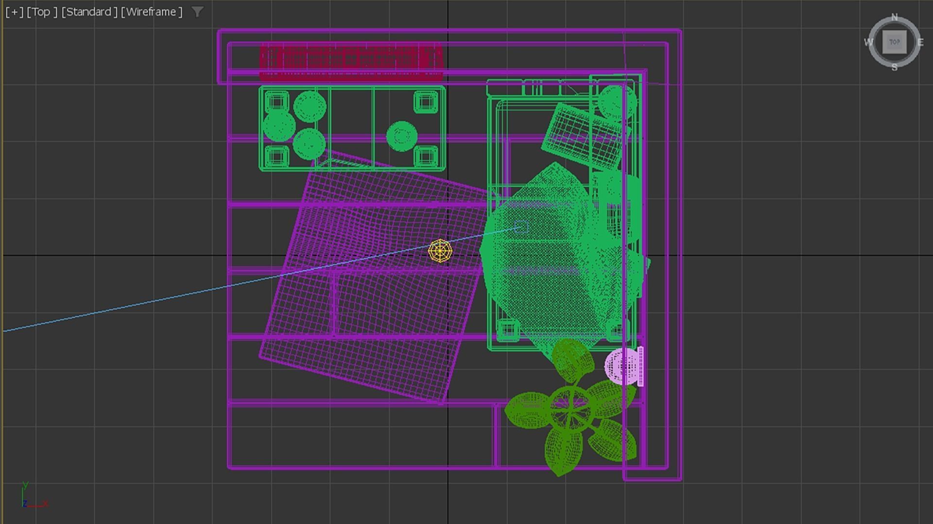 Isometric Bedroom 3D model_5