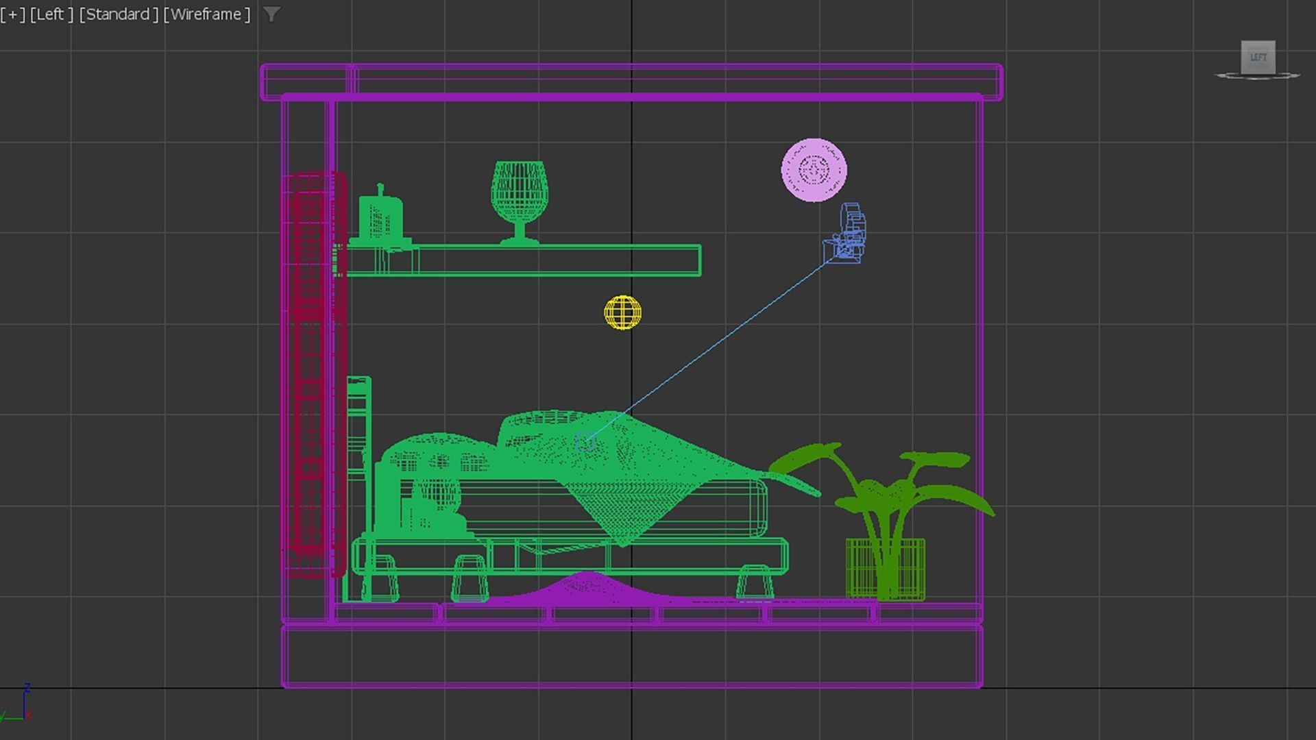 Isometric Bedroom 3D model_3