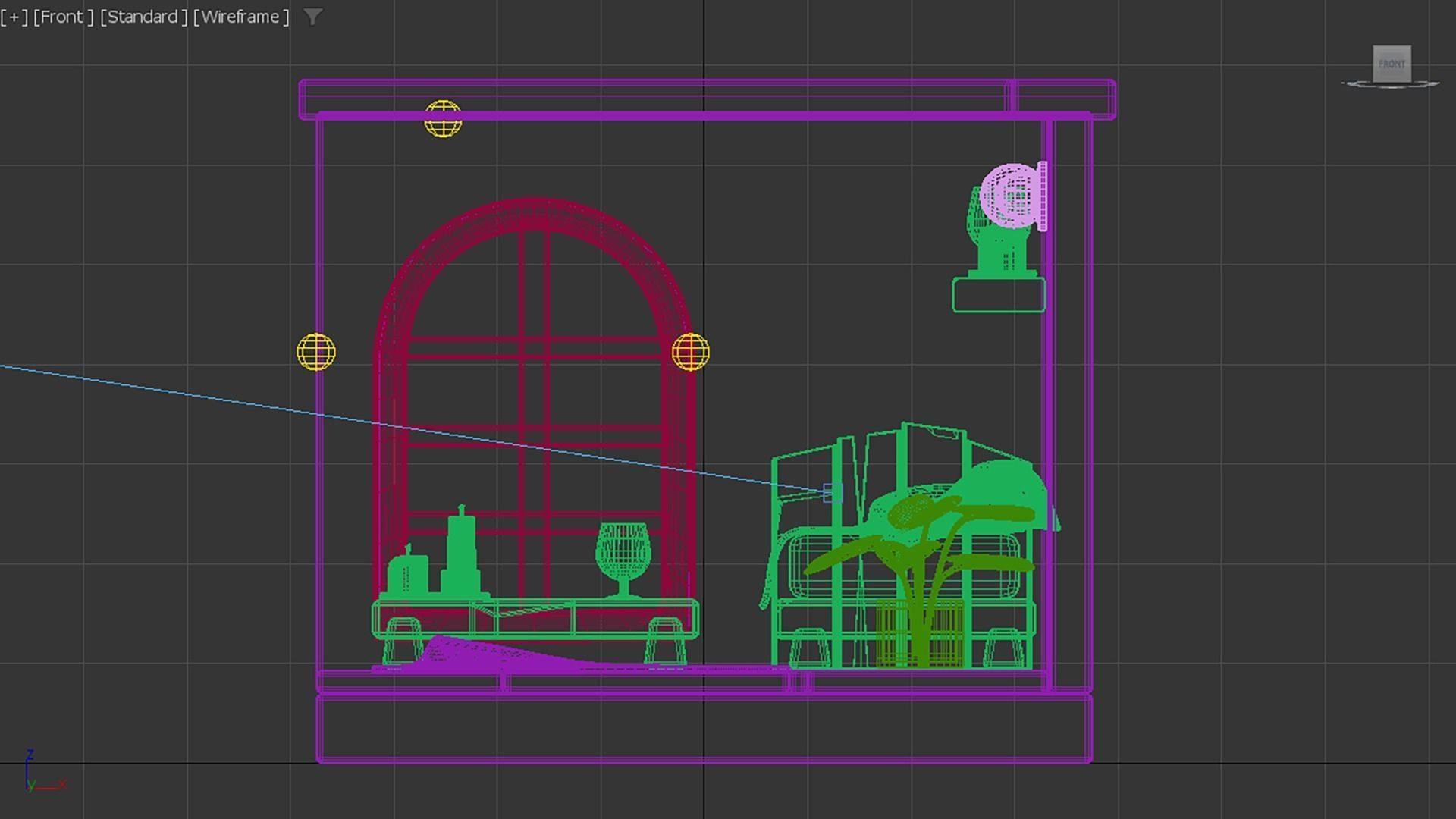 Isometric Bedroom 3D model_4