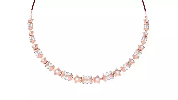 Women Necklace 3dm STL OBJ FBX Renders Details