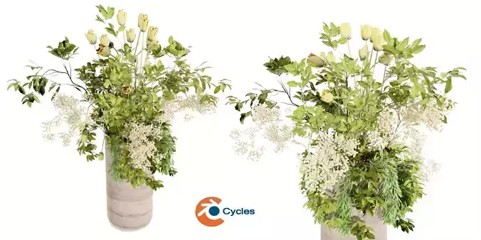 Collection plant vol 49 - blender model