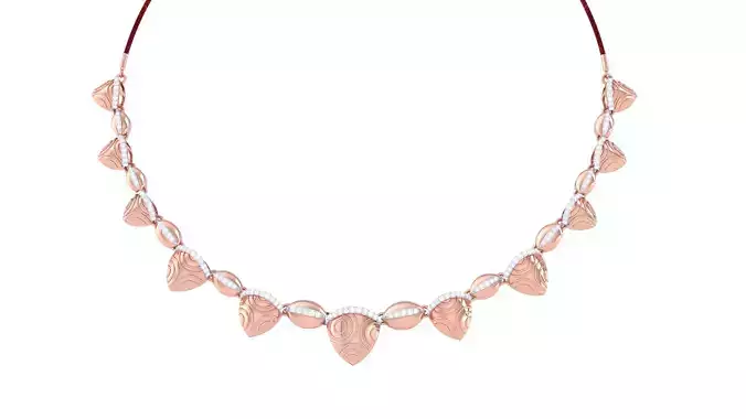 Women Necklace 3dm STL OBJ FBX Renders Details