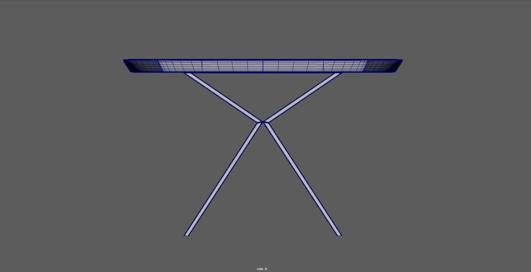 Table - dining table - modern table - wood table Low-poly 3D model_24