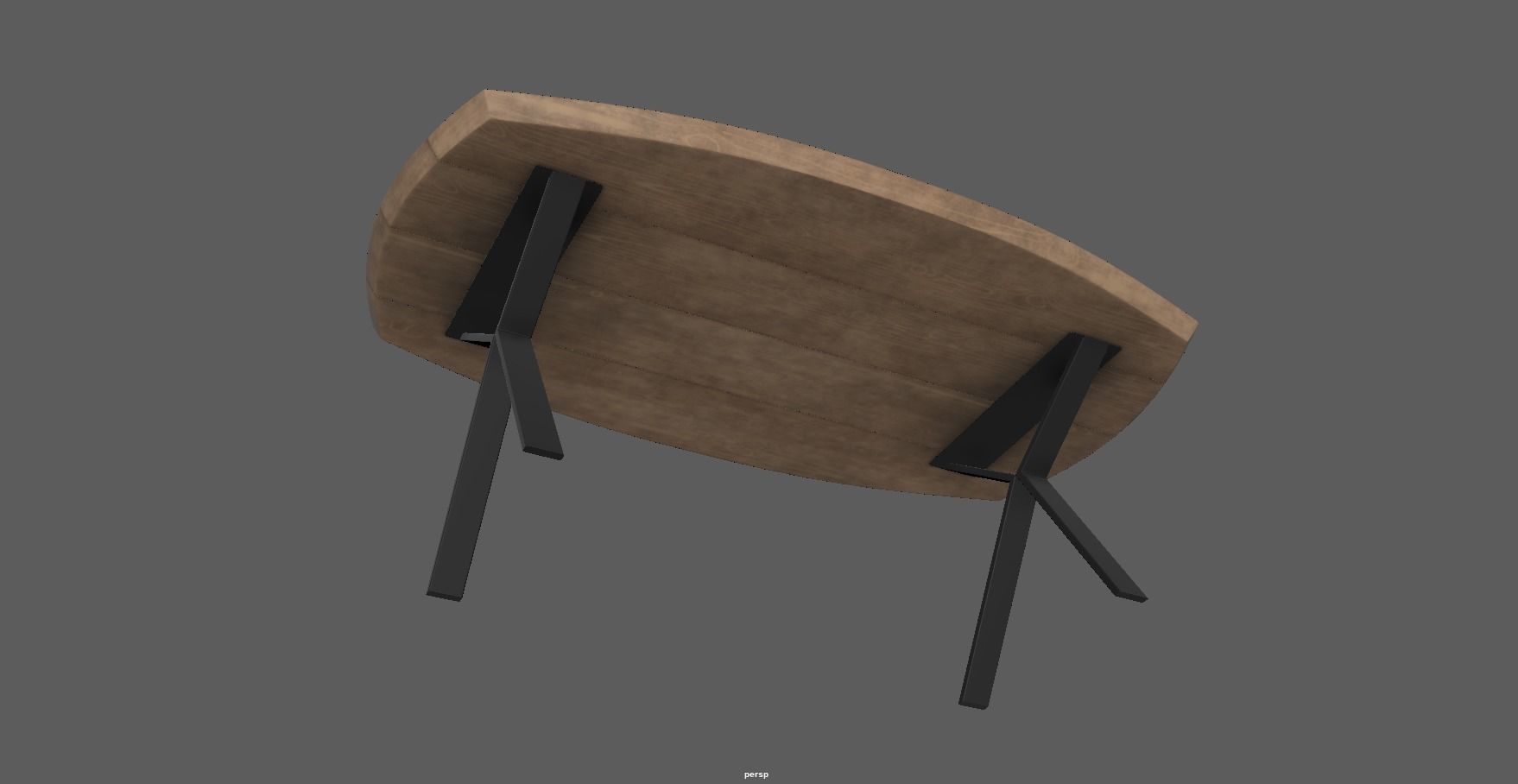 Table - dining table - modern table - wood table Low-poly 3D model_28