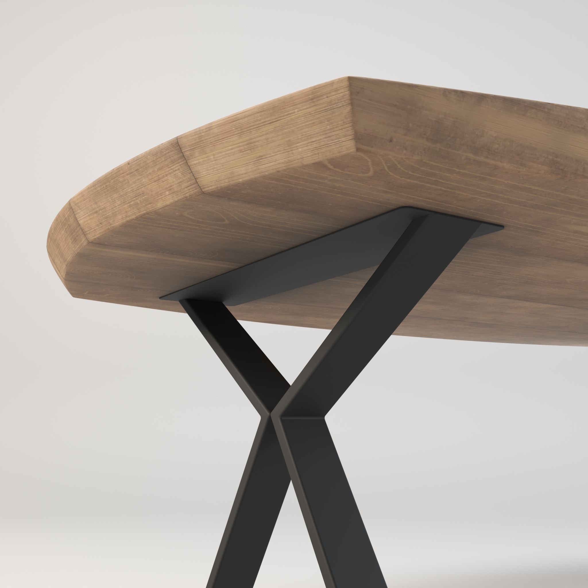 Table - dining table - modern table - wood table Low-poly 3D model_6
