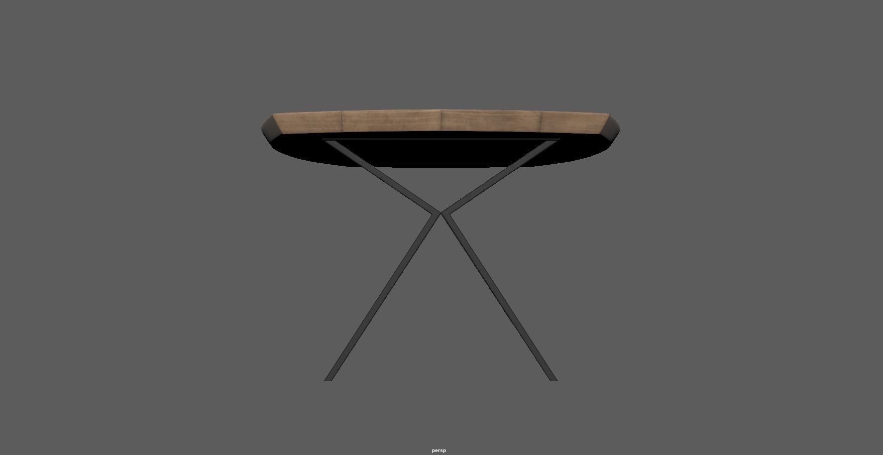Table - dining table - modern table - wood table Low-poly 3D model_21