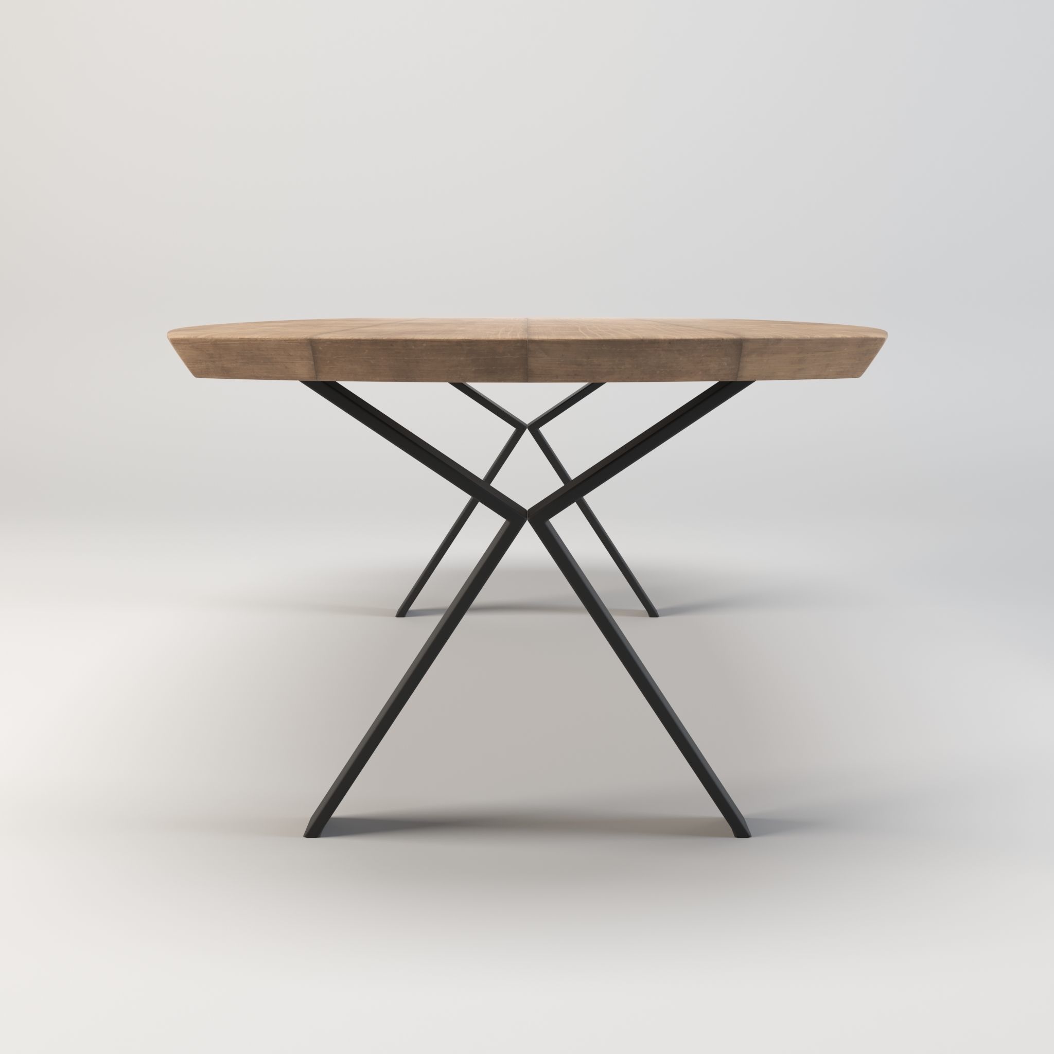 Table - dining table - modern table - wood table Low-poly 3D model_3