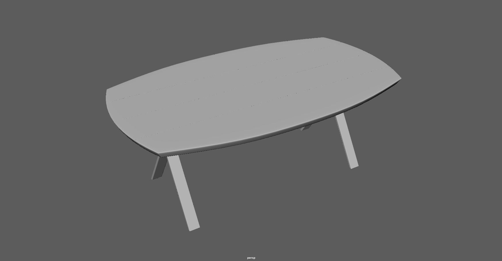 Table - dining table - modern table - wood table Low-poly 3D model_23