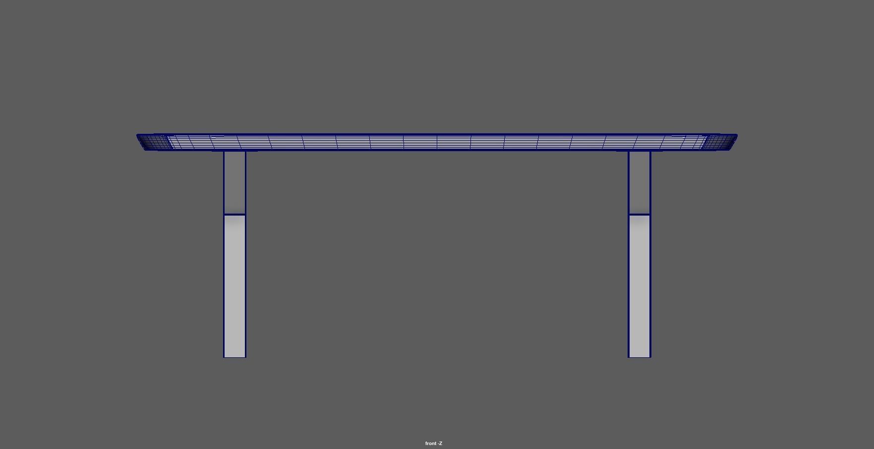 Table - dining table - modern table - wood table Low-poly 3D model_7