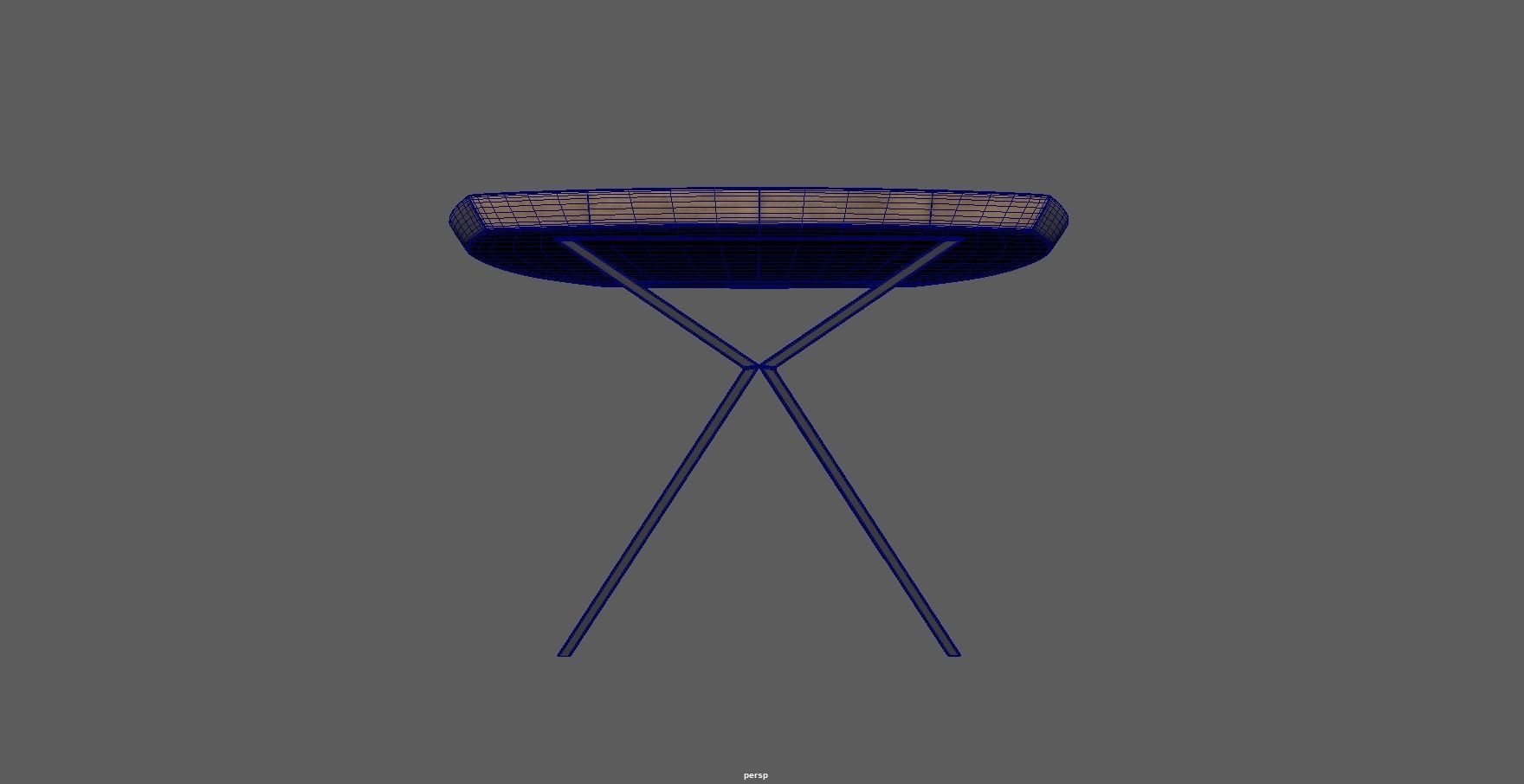 Table - dining table - modern table - wood table Low-poly 3D model_26