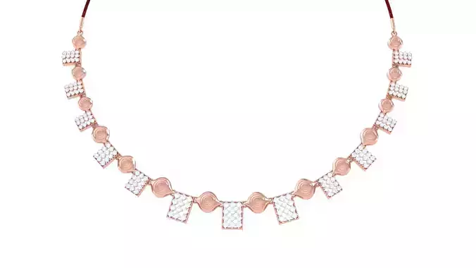 Women Necklace 3dm STL OBJ FBX Renders Details