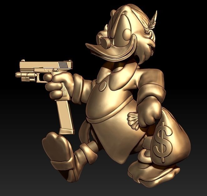 McDuck Pendant  3D print model_1