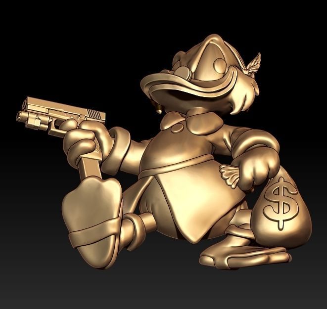 McDuck Pendant  3D print model_5