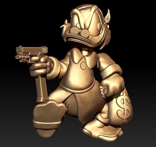 McDuck Pendant  3D print model_2