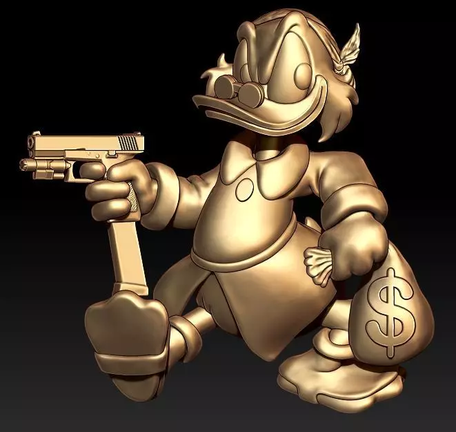 McDuck Pendant  3D print model_0