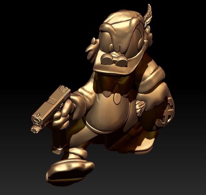 McDuck Pendant  3D print model_3