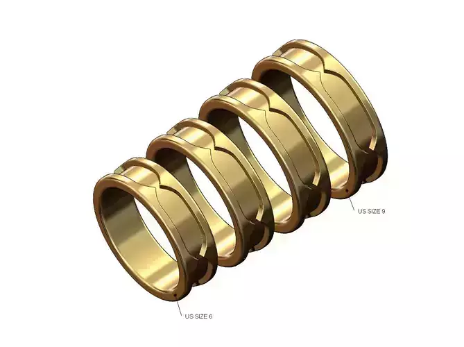 Fashion brand engraving band US sizes 6to9