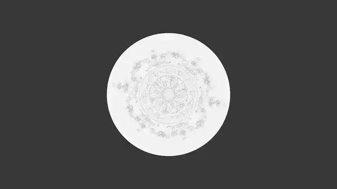 Modern Ceiling roses 3D model