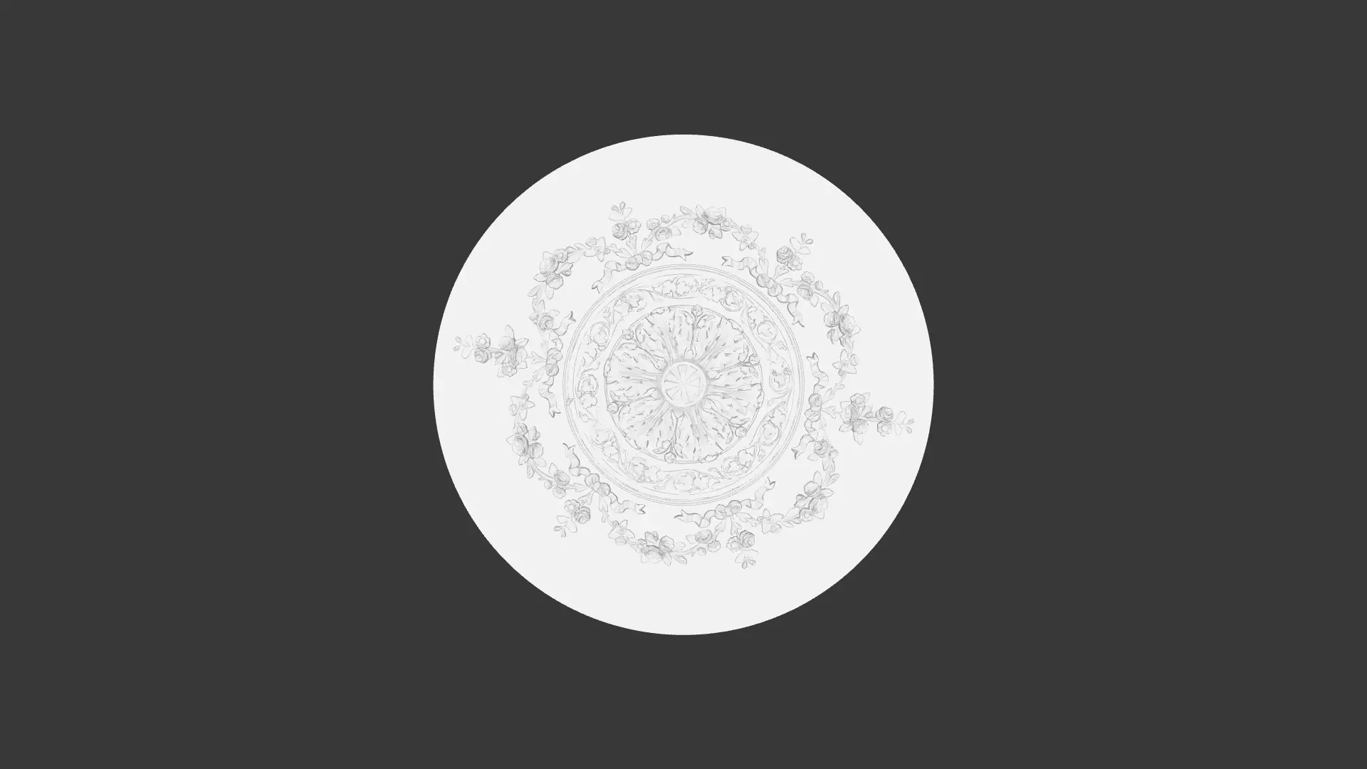 Modern Ceiling roses 3D model 3D model_0