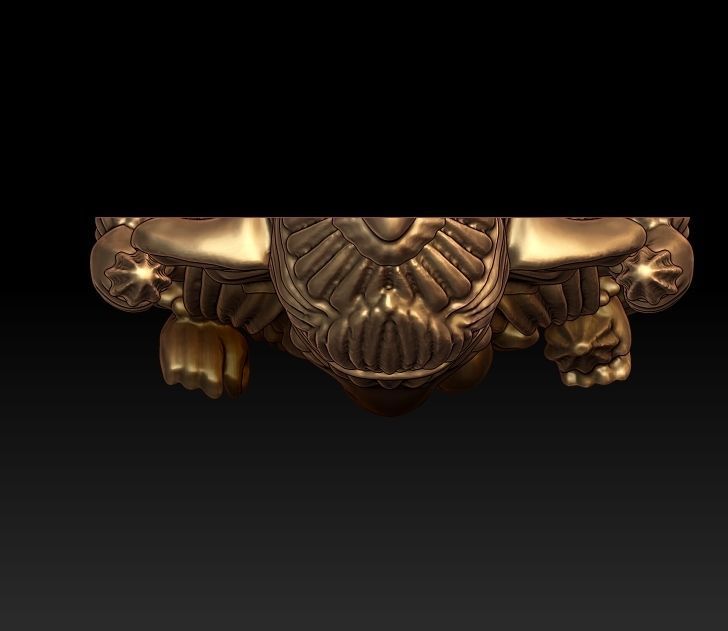 Ganesha pendant 3D print model_5