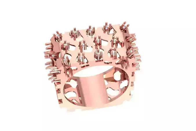 Women Ring 3dm STL OBJ FBX Renders Details