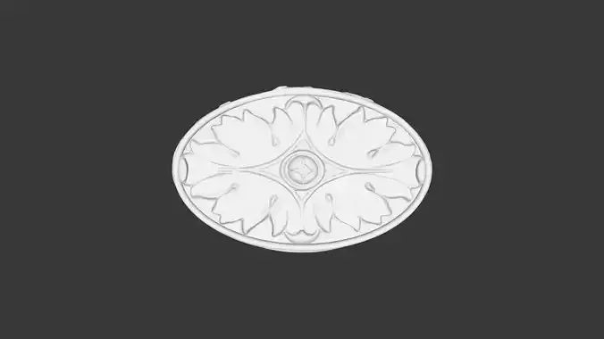 Modern Ceiling roses 3D model