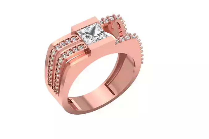 Women Ring 3dm STL OBJ FBX Renders Details