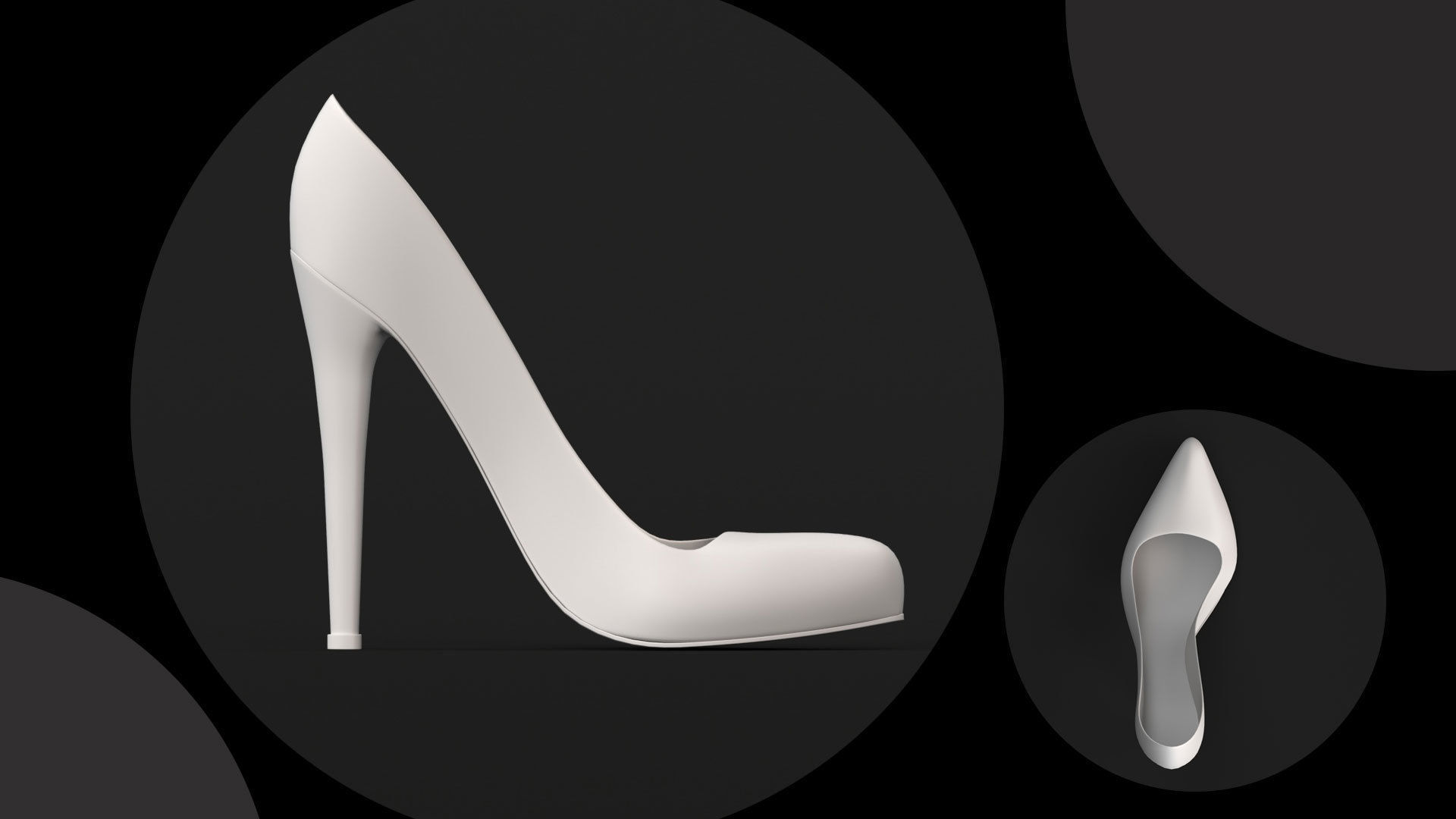 8 Models of different types of heels 3D print model_4