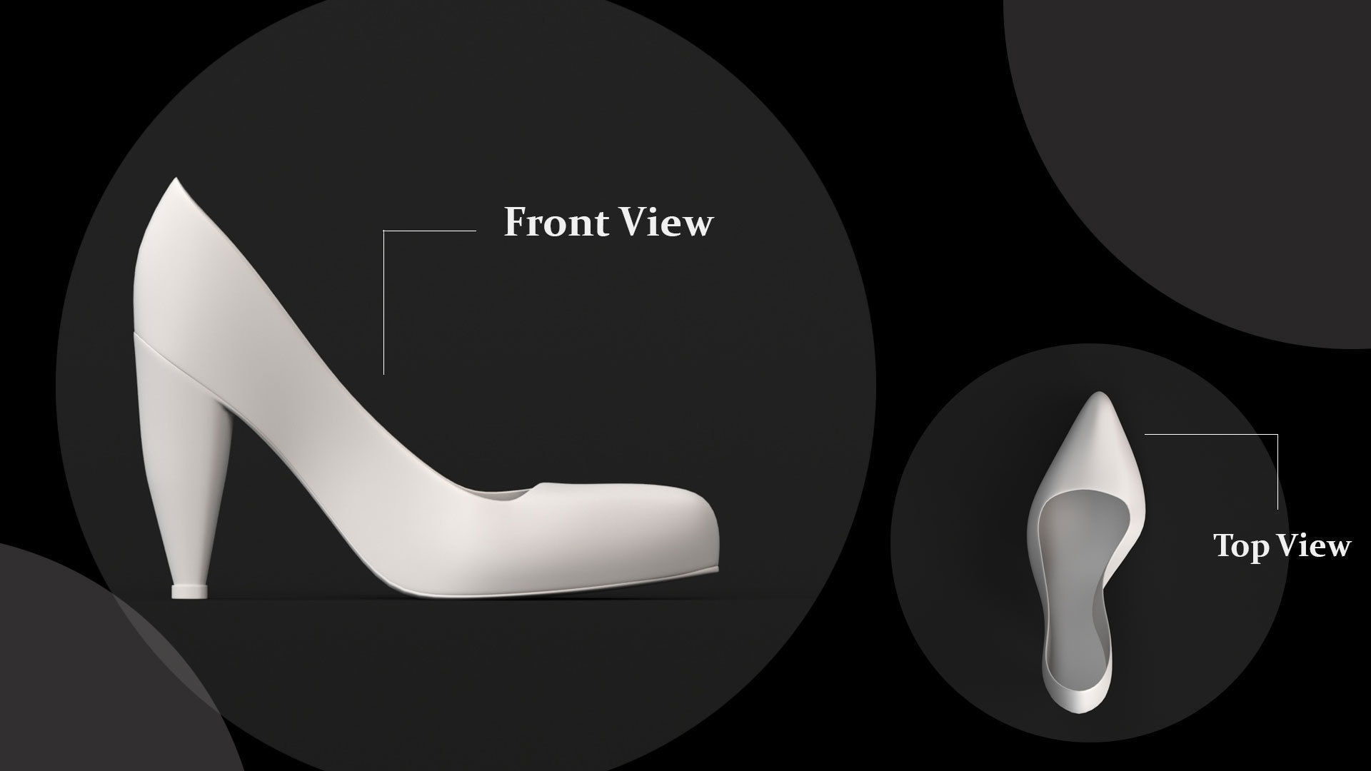 8 Models of different types of heels 3D print model_1