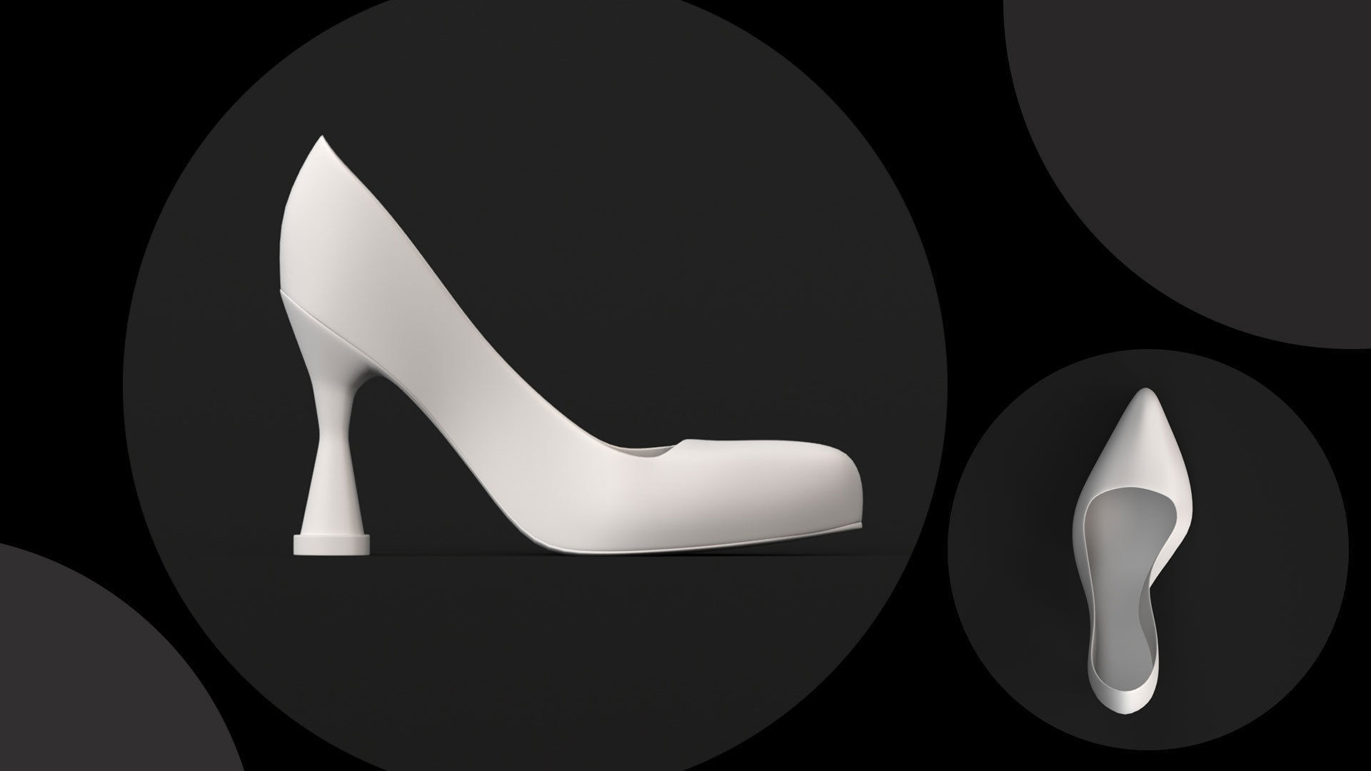 8 Models of different types of heels 3D print model_7