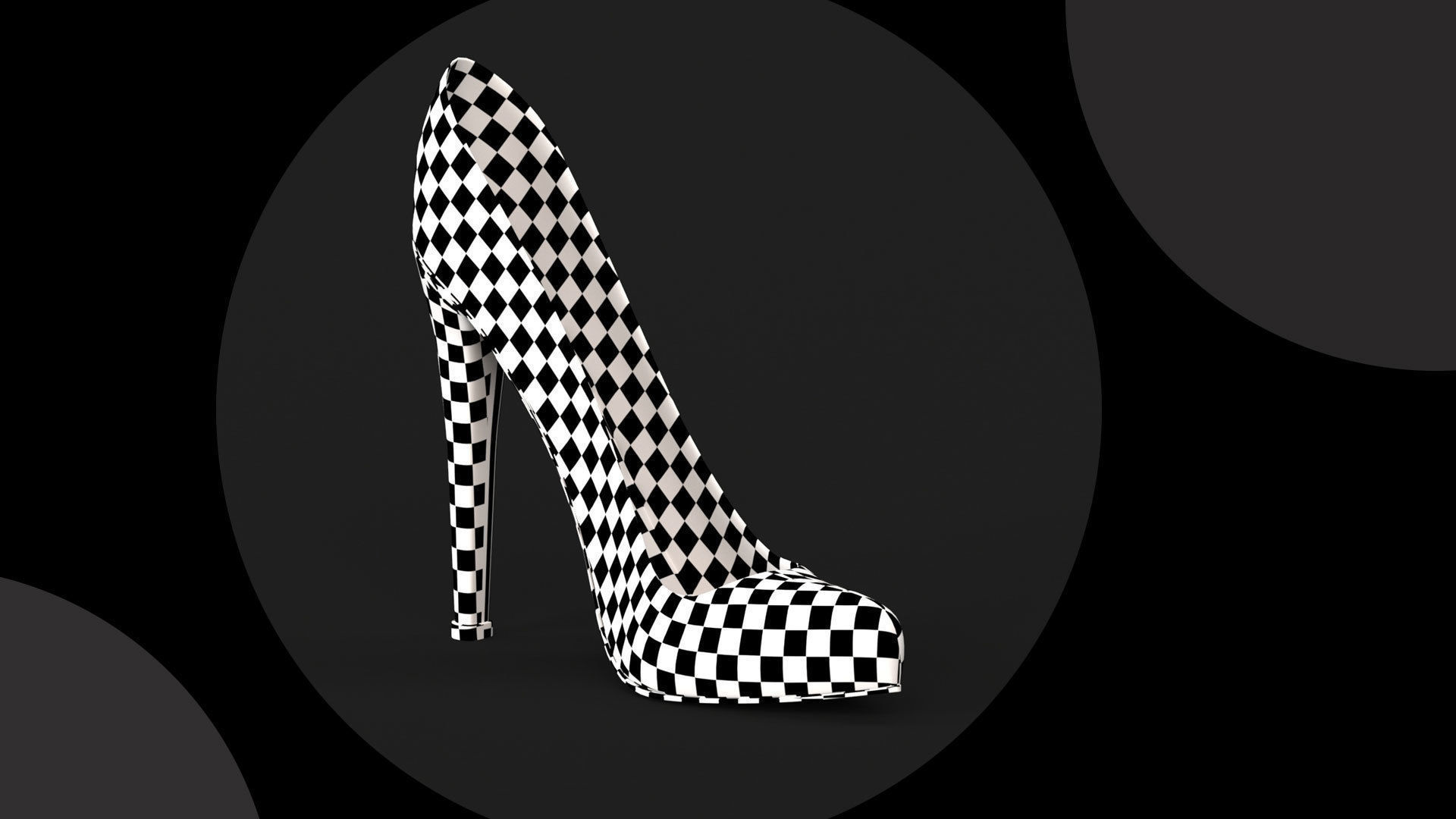8 Models of different types of heels 3D print model_5