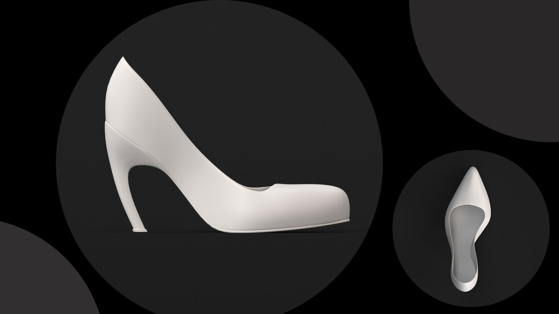 8 Models of different types of heels 3D print model_16